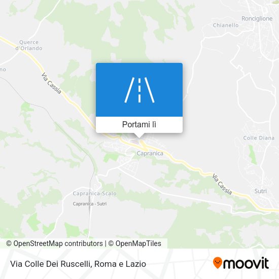 Mappa Via Colle Dei Ruscelli