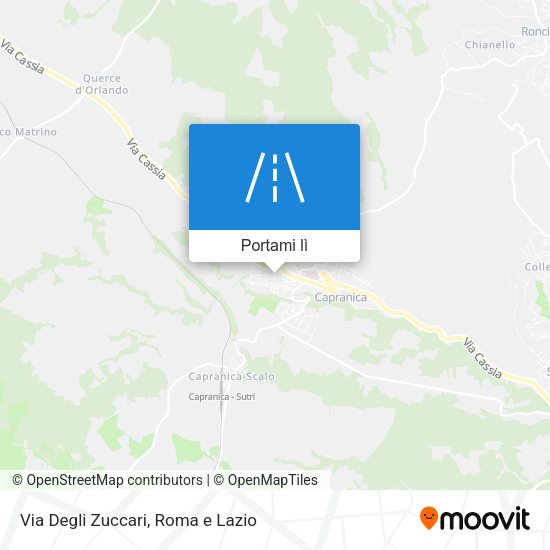 Mappa Via Degli Zuccari