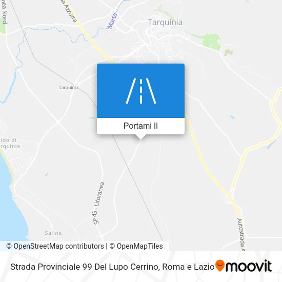 Mappa Strada Provinciale 99 Del Lupo Cerrino