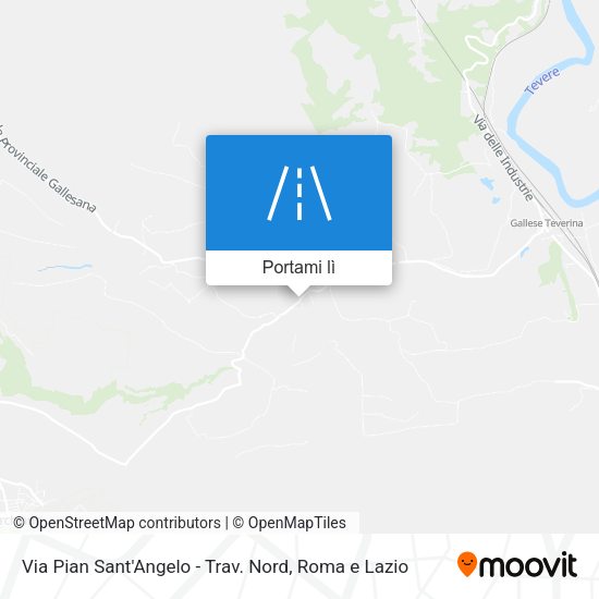 Mappa Via Pian Sant'Angelo - Trav. Nord