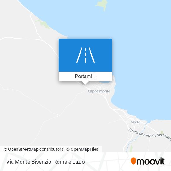 Mappa Via Monte Bisenzio
