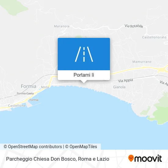 Mappa Parcheggio Chiesa Don Bosco