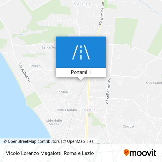 Mappa Vicolo Lorenzo Magalotti
