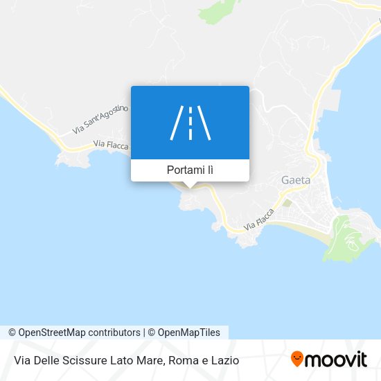 Mappa Via Delle Scissure Lato Mare