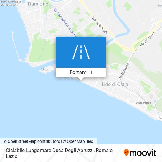 Mappa Ciclabile Lungomare Duca Degli Abruzzi