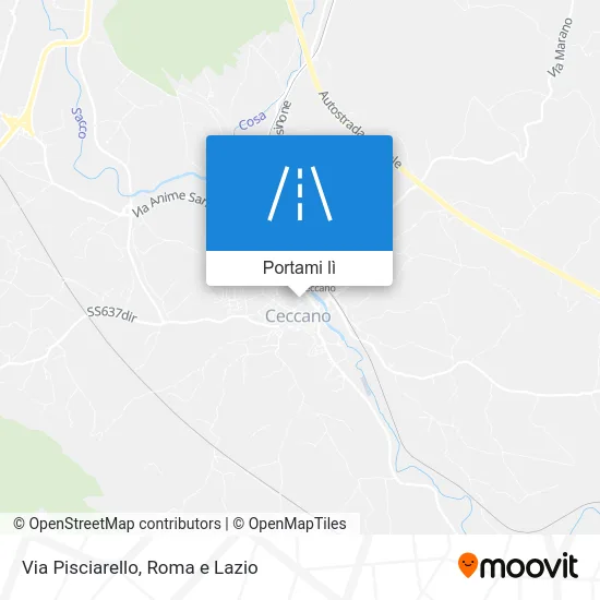 Mappa Via Pisciarello