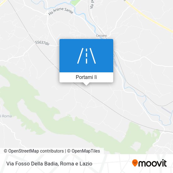 Mappa Via Fosso Della Badia