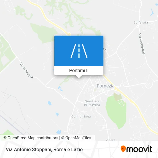 Mappa Via Antonio Stoppani