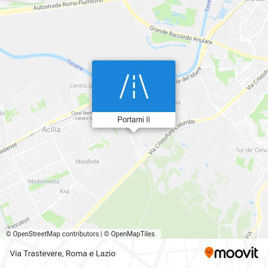Mappa Via Trastevere