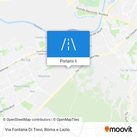 Mappa Via Fontana Di Trevi