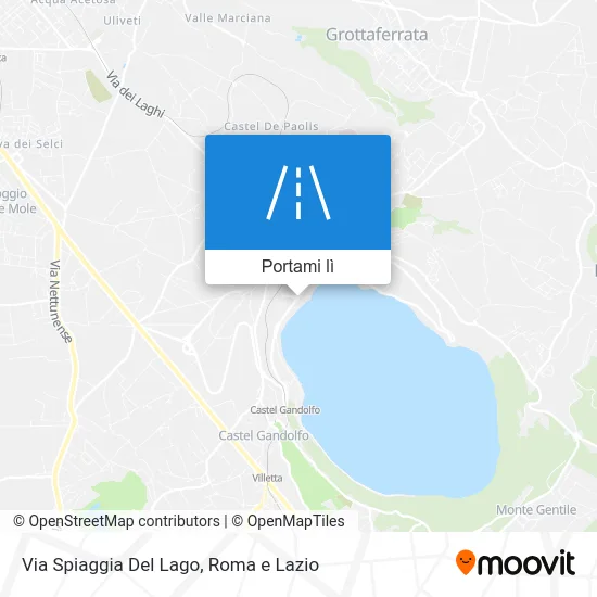 Mappa Via Spiaggia Del Lago