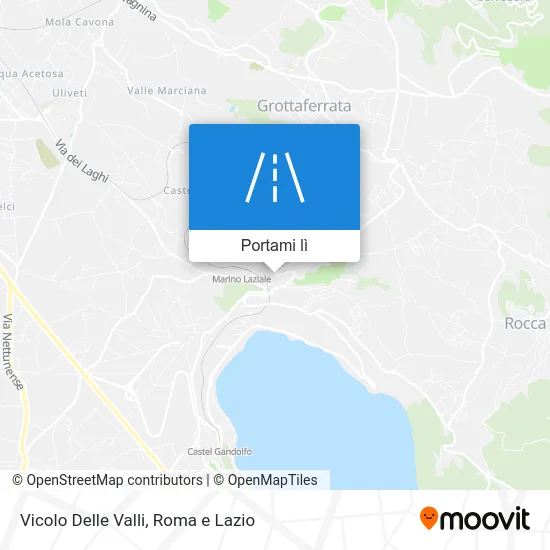 Mappa Vicolo Delle Valli