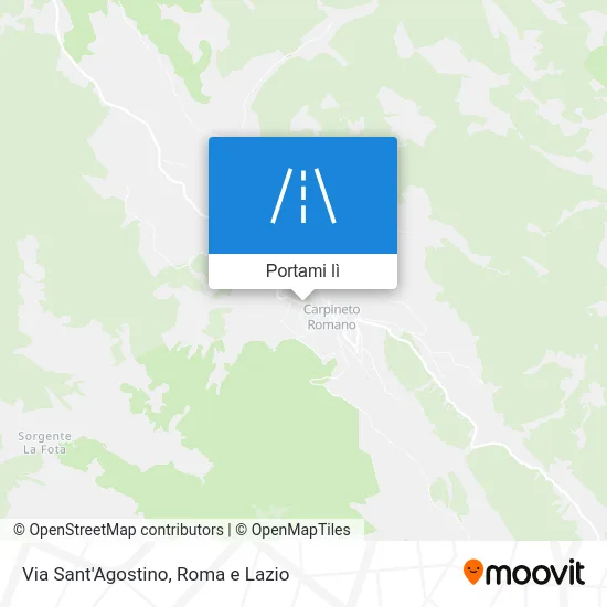 Mappa Via Sant'Agostino