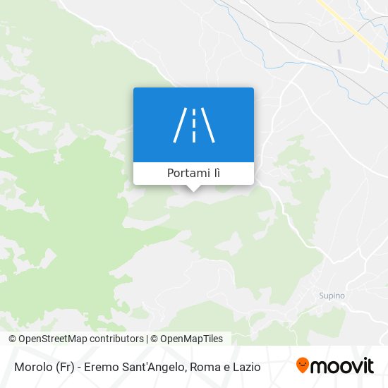 Mappa Morolo (Fr) - Eremo Sant'Angelo