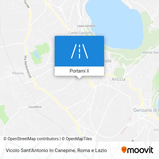 Mappa Vicolo Sant'Antonio In Canepine