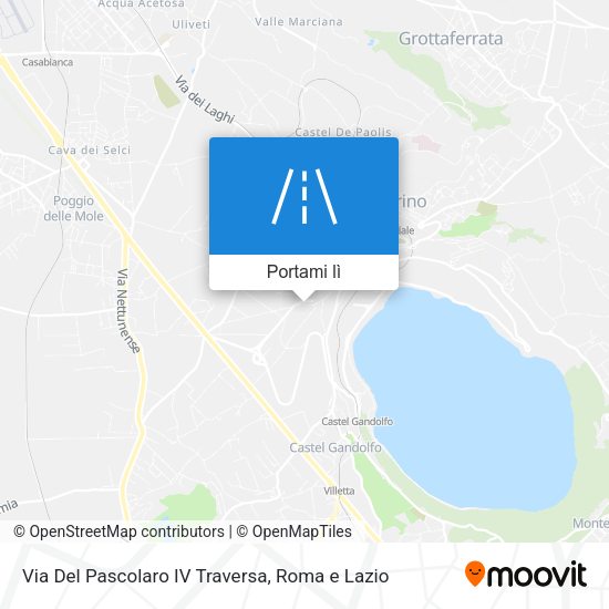 Mappa Via Del Pascolaro IV Traversa