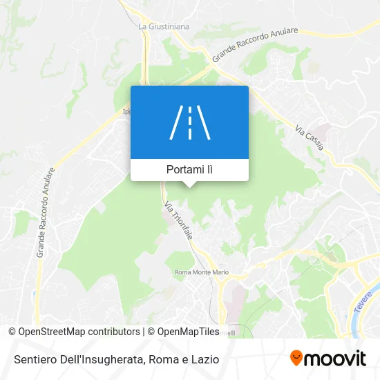 Mappa Sentiero Dell'Insugherata