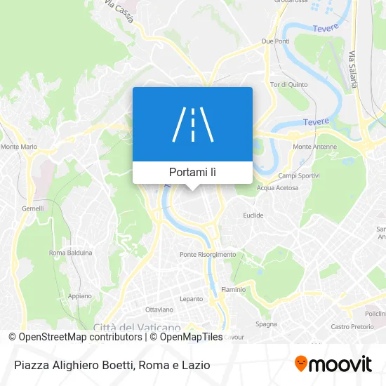 Mappa Piazza Alighiero Boetti