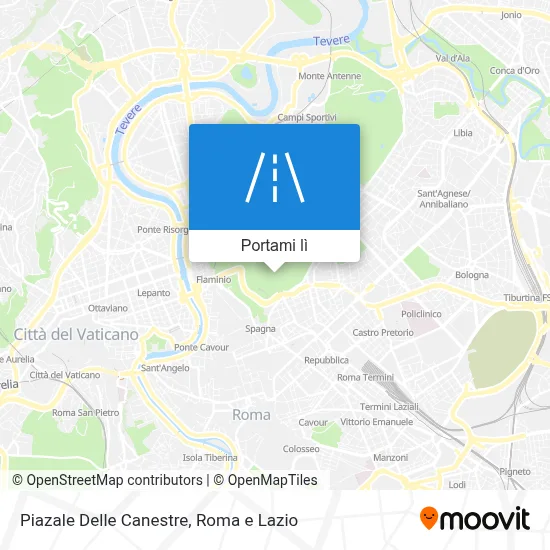 Mappa Piazale Delle Canestre