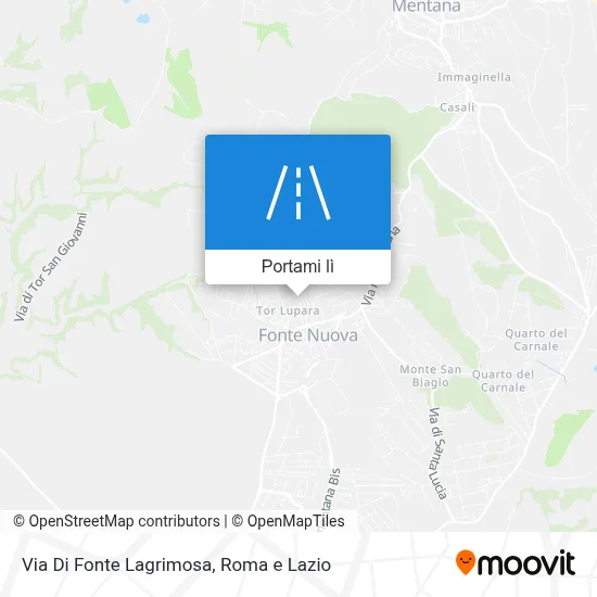 Mappa Via Di Fonte Lagrimosa
