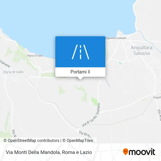 Mappa Via Monti Della Mandola