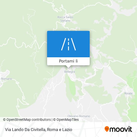 Mappa Via Lando Da Civitella