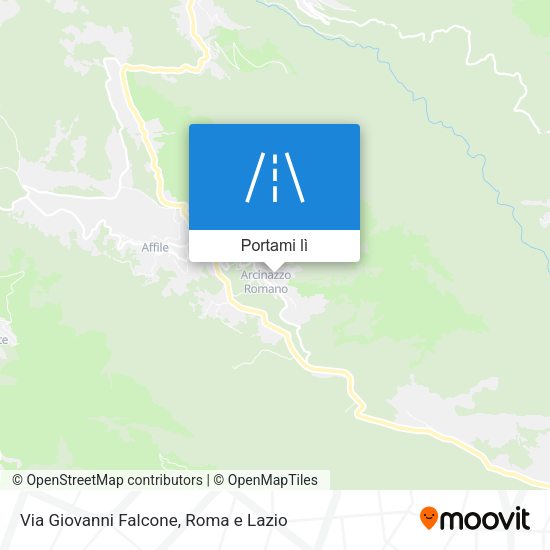 Mappa Via Giovanni Falcone