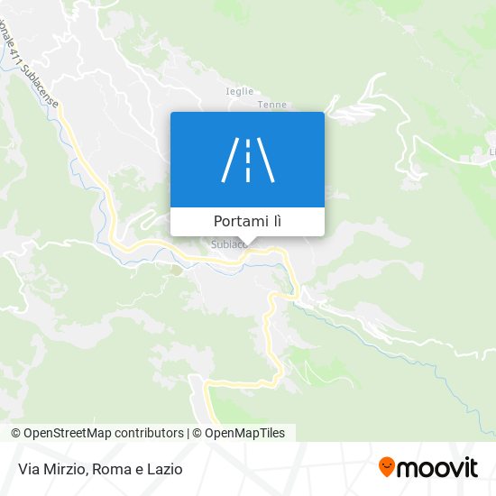 Mappa Via Mirzio