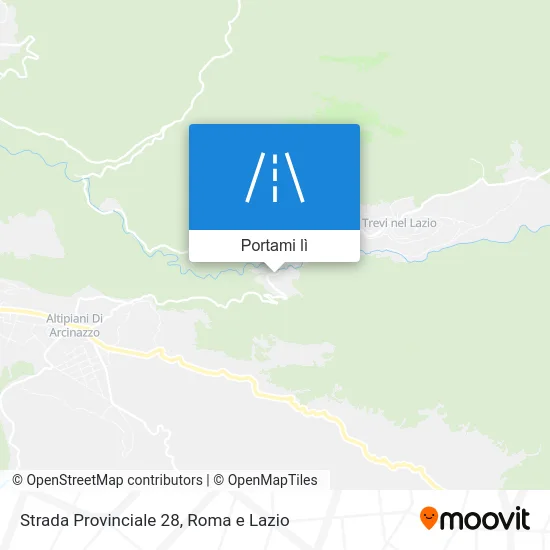 Mappa Strada Provinciale 28