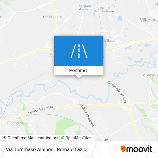 Mappa Via Tommaso Albinoni