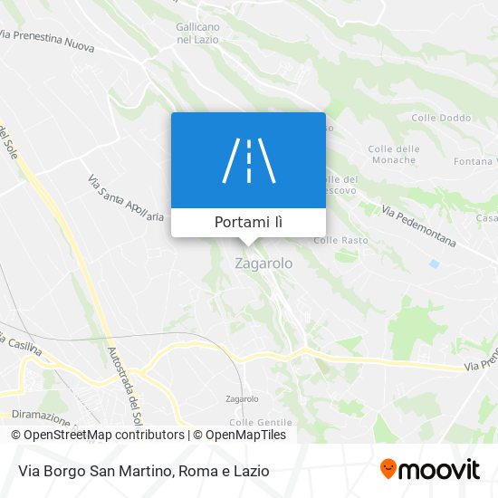 Mappa Via Borgo San Martino
