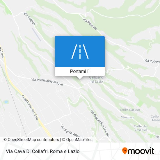 Mappa Via Cava Di Collafri