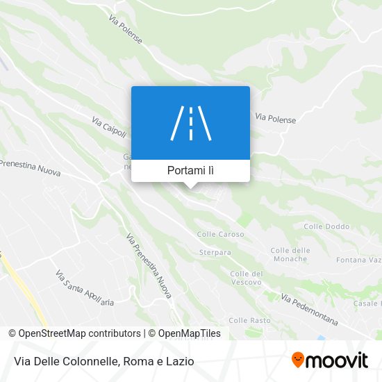 Mappa Via Delle Colonnelle