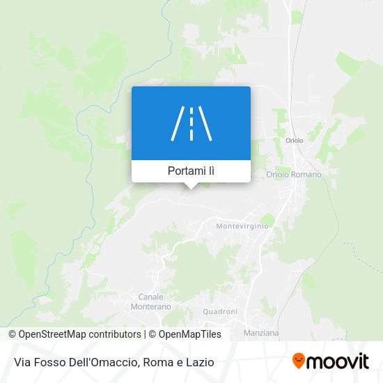 Mappa Via Fosso Dell'Omaccio