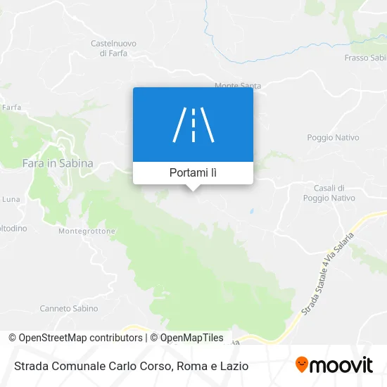 Mappa Strada Comunale Carlo Corso