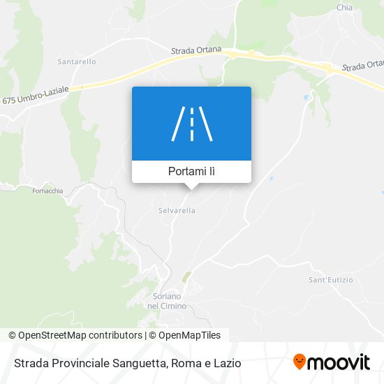 Mappa Strada Provinciale Sanguetta