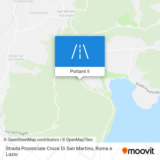 Mappa Strada Provinciale Croce Di San Martino
