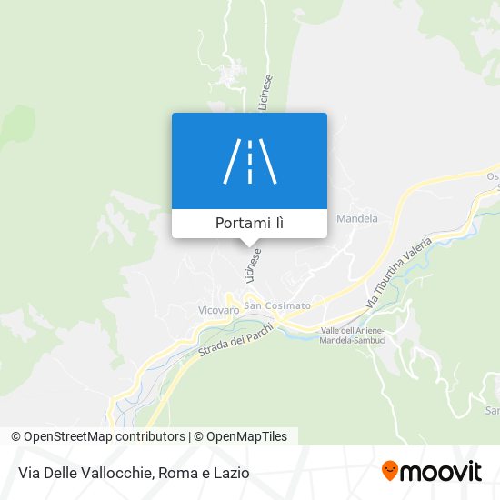 Mappa Via Delle Vallocchie