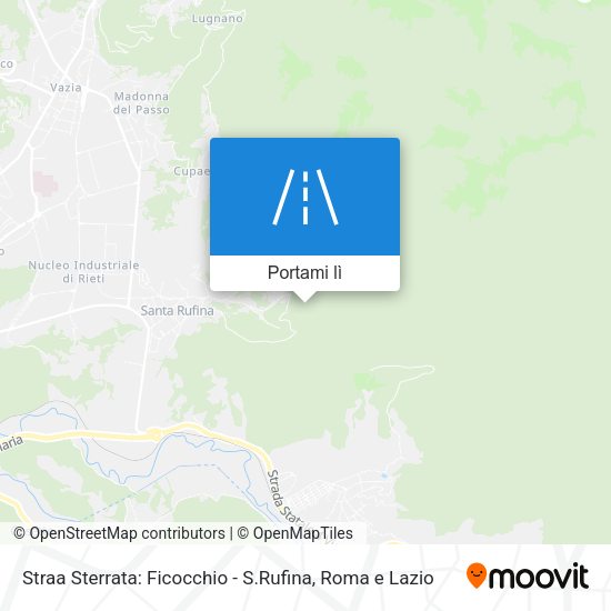 Mappa Straa Sterrata: Ficocchio - S.Rufina
