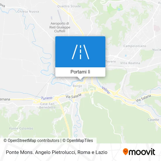Mappa Ponte Mons. Angelo Pietrolucci