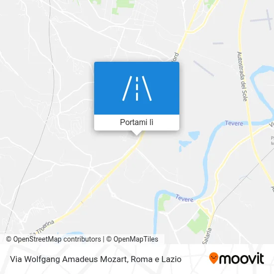 Mappa Via Wolfgang Amadeus Mozart