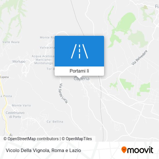 Mappa Vicolo Della Vignola