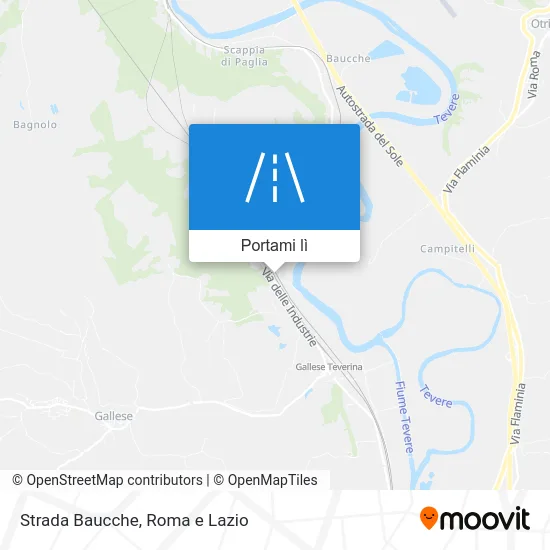 Mappa Strada Baucche