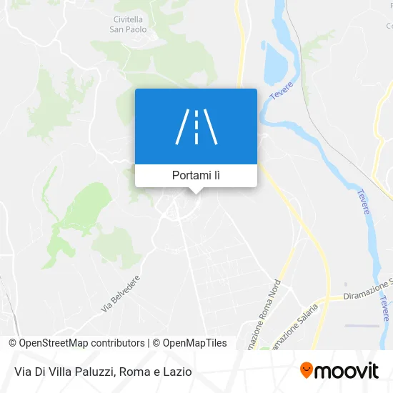 Mappa Via Di Villa Paluzzi