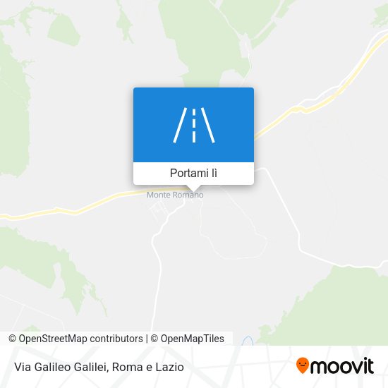Mappa Via Galileo Galilei