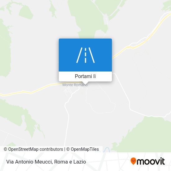 Mappa Via Antonio Meucci