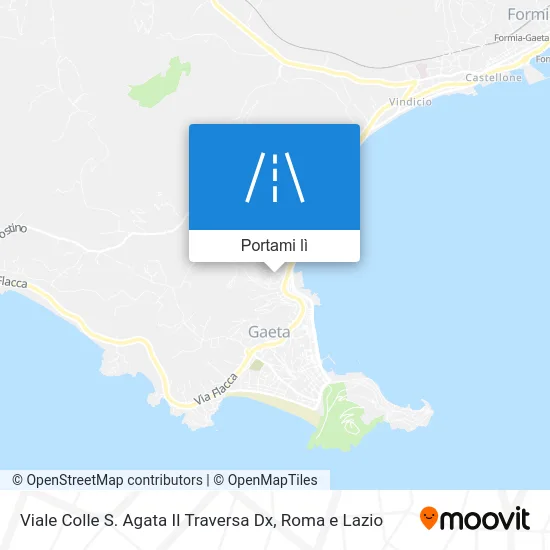 Mappa Viale Colle S. Agata II Traversa Dx