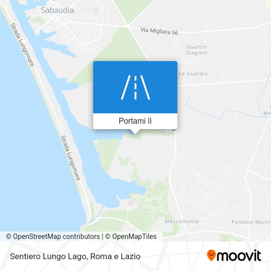 Mappa Sentiero Lungo Lago