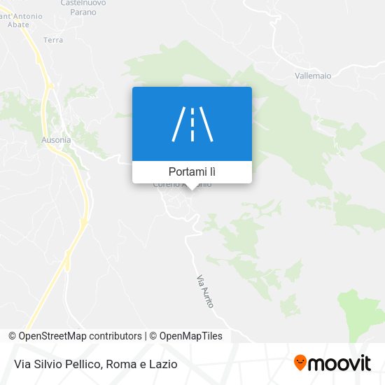 Mappa Via Silvio Pellico