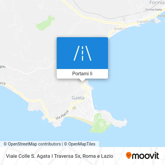 Mappa Viale Colle S. Agata I Traversa Sx